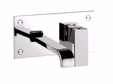 PABLOLUX - F9809 - Wall-mounted single handle washbasin mixer with plate by Rubinetteria Giulini - view 2